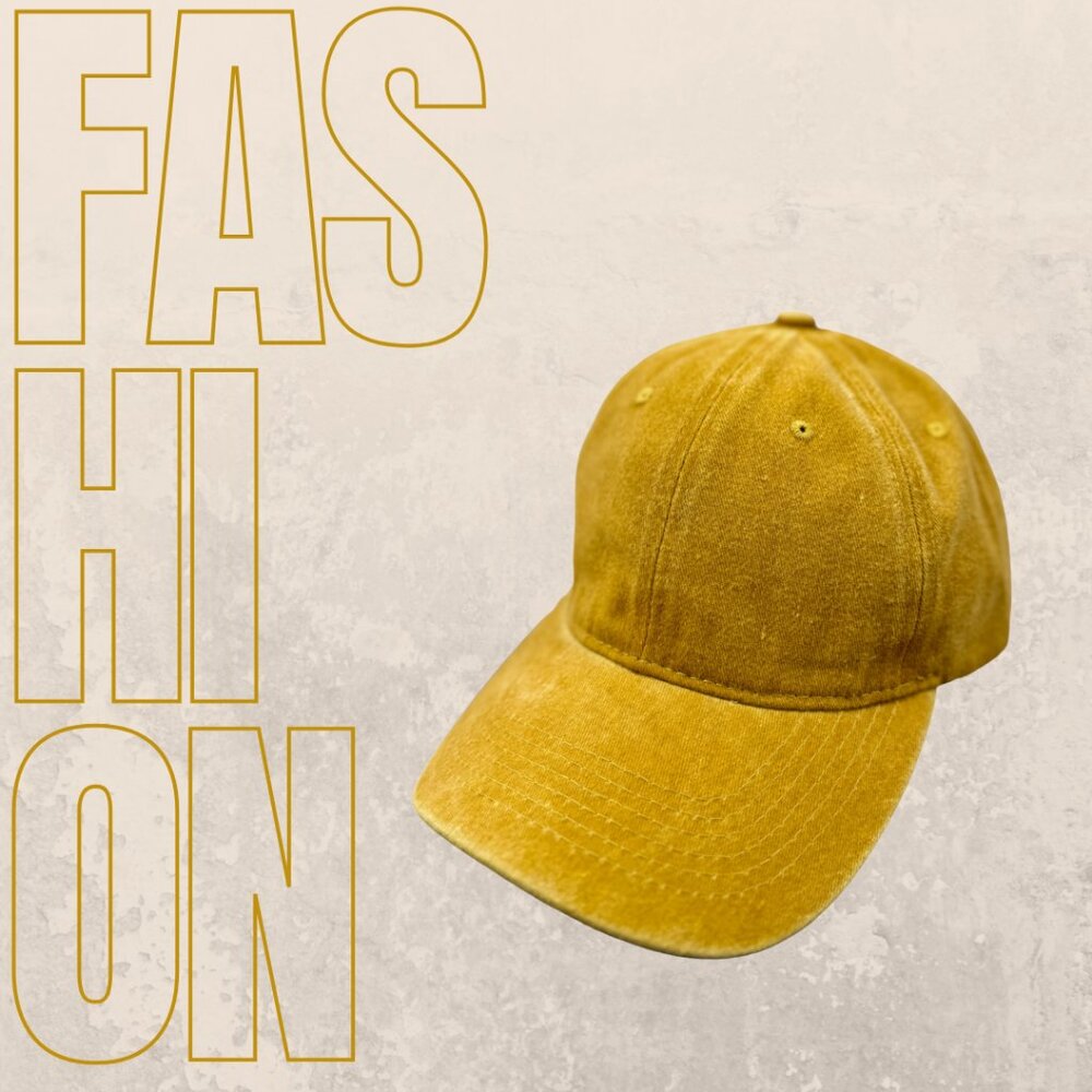 Unisex caps -vintage gold